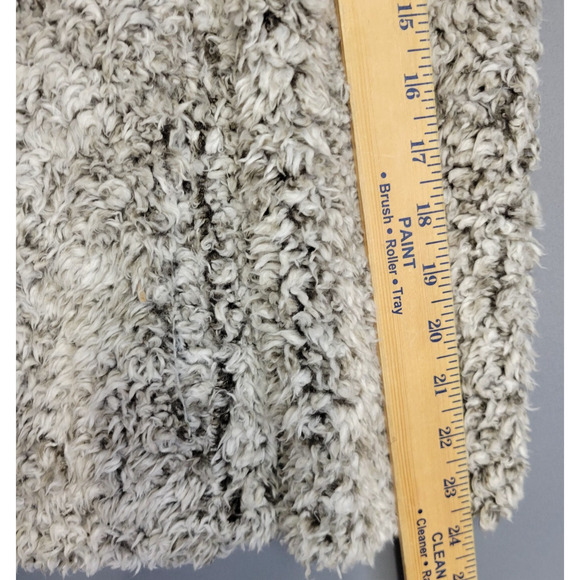 Weatherproof Vintage Sherpa Pullover Womens Medium Gray Brown Soft 1/4 Zip Lined - Picture 8 of 13